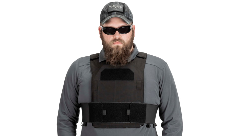 TRYBE Tactical Covert Plate Carrier, Black, CPC-BL