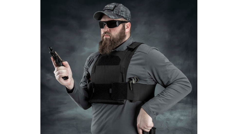 TRYBE Tactical Covert Plate Carrier, Black, CPC-BL