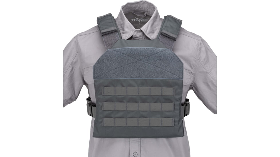 TRYBE Tactical Minimalist Plate Carrier, Grey, MNPC-GRY
