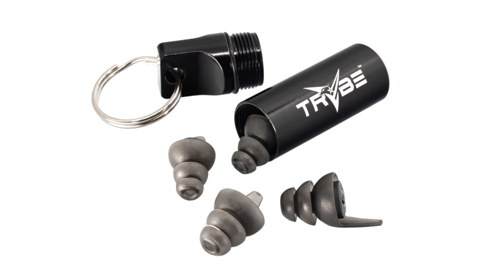 TRYBE Tactical Reusable Multi-Purpose Ear Plugs, 33DB, Universal Fit, TRT-EP-SMK