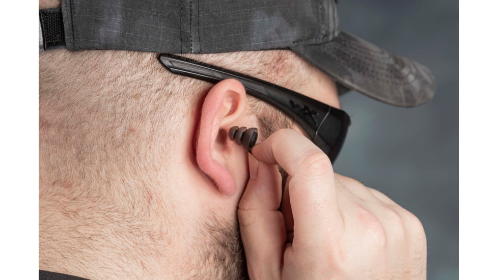 TRYBE Tactical Reusable Multi-Purpose Ear Plugs, 33dB, Universal Fit, TRT-EP-SMK