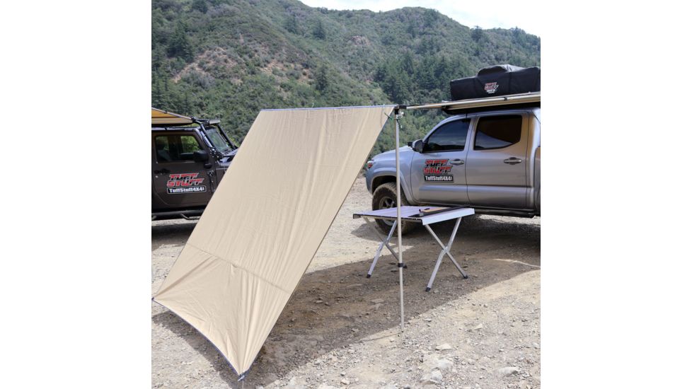 Tuff Stuff Overland Awning Shade Wall, 6.5 x 8 ft, Sand, NSN N, TS-AWN-SW-6.5