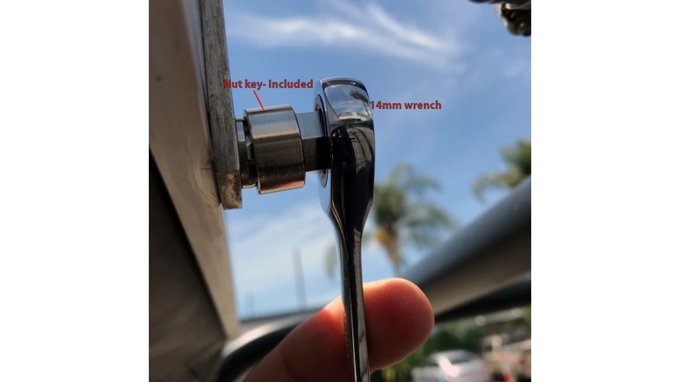 Tuff Stuff Overland Bolt Kit - Awning Security Bolts, 6mm, Silver, NSN N, TS-SEC-BLT-6MM