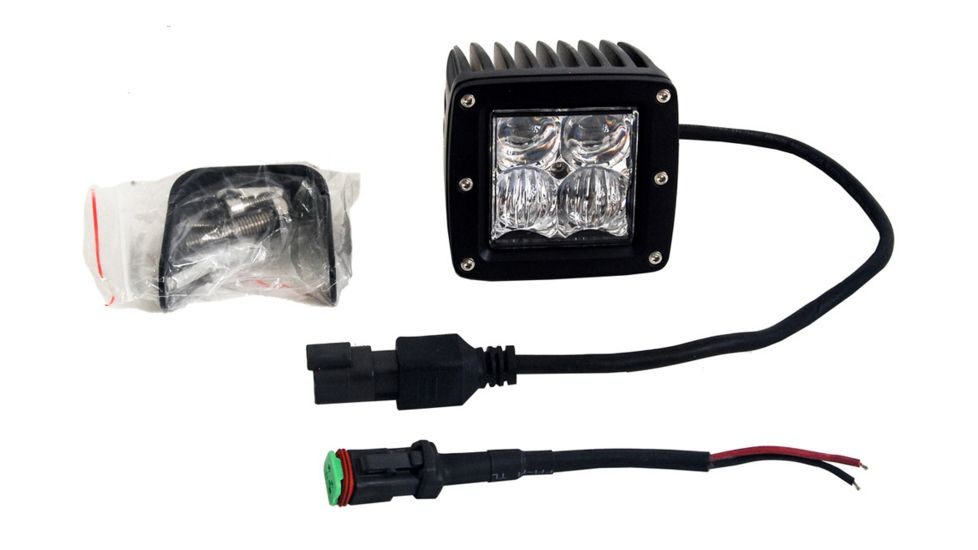 Tuff Stuff Overland LED Cube Spotlight, 2x2 inch, Flood/Spot Beam, 20 Watt, 1860 Lumens, Black, NSN N, TS-LED-2X2-FBSB-20