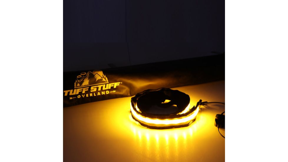 Tuff Stuff Overland LED Light Strip for Rooftop Tent, 12V, Amber/White, NSN N, TS-LED-TL-12V-AW