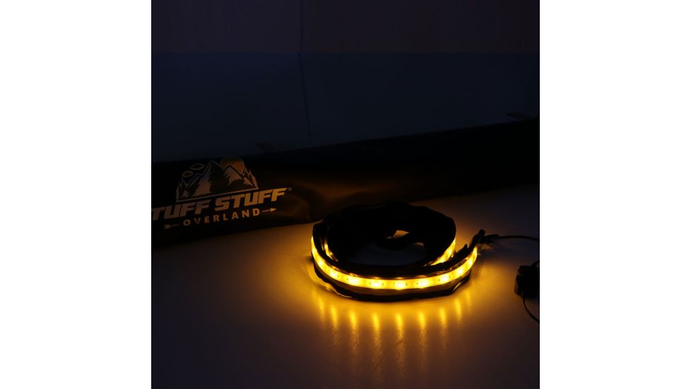 Tuff Stuff Overland LED Light Strip for Rooftop Tent, 12V, Amber/White, NSN N, TS-LED-TL-12V-AW