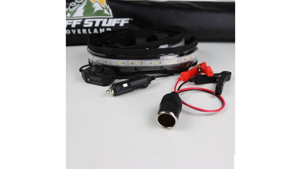 Tuff Stuff Overland LED Light Strip for Rooftop Tent, 12V, Amber/White, NSN N, TS-LED-TL-12V-AW