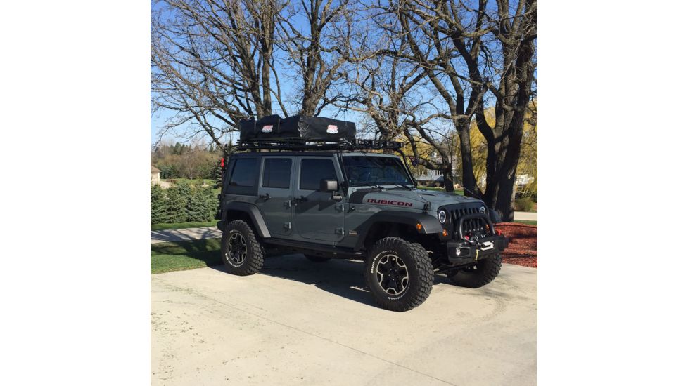 Tuff Stuff Overland Rooftop Tent &amp; Annex Room 3 Person Ranger Overland Sand, Sand Tent/Black Cover, NSN N, TS-RTT-ANX-RAN