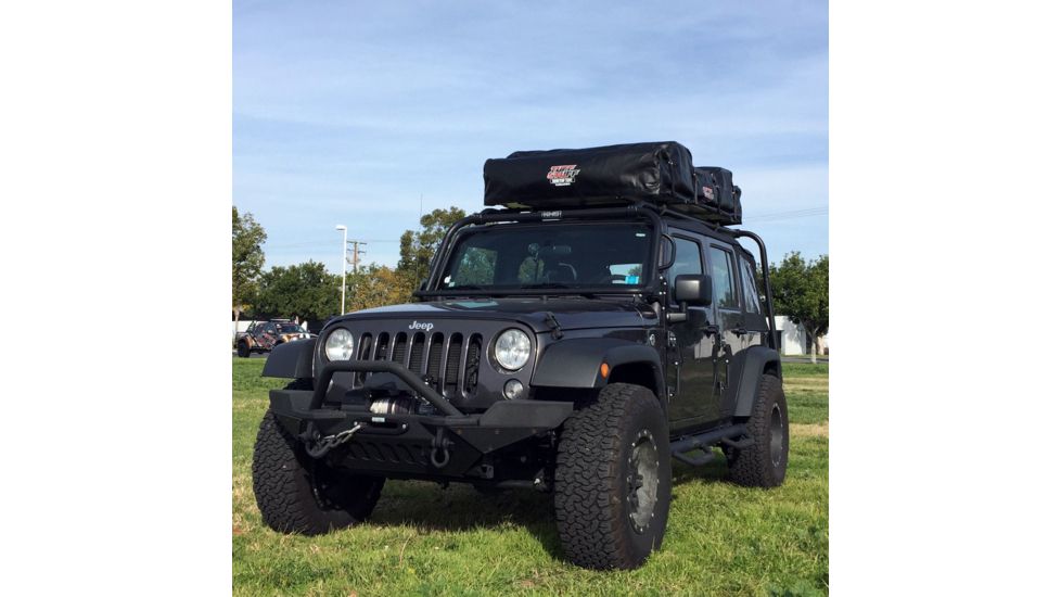Tuff Stuff Overland Rooftop Tent &amp; Annex Room 5 Person Elite Overland, Sand Tent/Black Cover, NSN N, TS-RTT-ANX-ELT