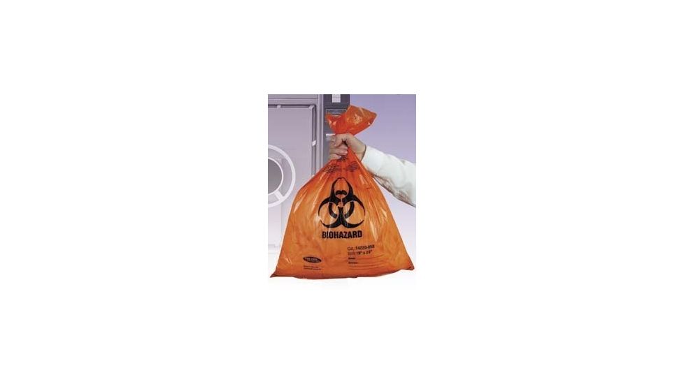 Tufpak Autoclavable Biohazard Bags, 2.0 mil 14220-068 Clear Bags