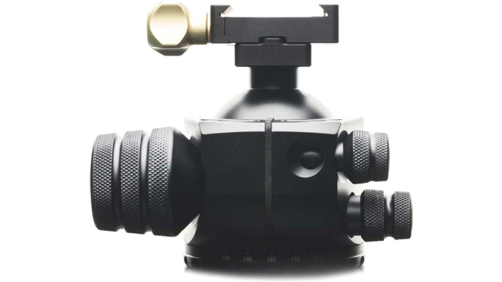 Two Vets Tripods Inc 55MM Dual Tension Ballhead W/ Area 419 ARCALOCK CLAMP, Black/Gold, 4in, 55MM419