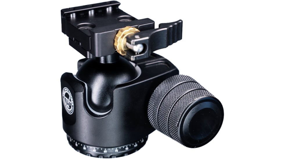 Two Vets Tripods Inc 44mm Dual Tension Ballhead W/ Area 419 Arcalock QD