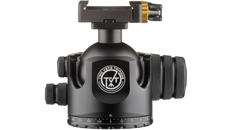 Two Vets Tripods Inc 55mm Dual Tension Ballhead W/ Area 419 Arcalock QD