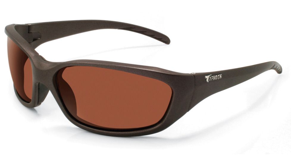 Typhoon Latitude Sunglasses - Grey Frame, Copper Rose/ Polarized Lenses 943TDG