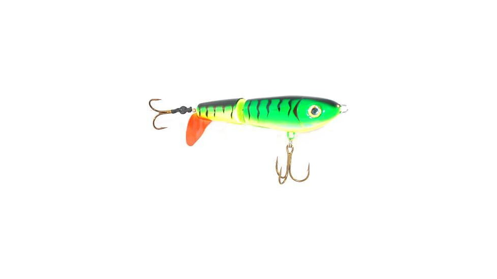 Tyrant Tackle Crusader Topwater Prop Lure 6.5ft, Wide Gap Short Shank 5/0 Hook, Firetiger, Firetiger, TCR1001