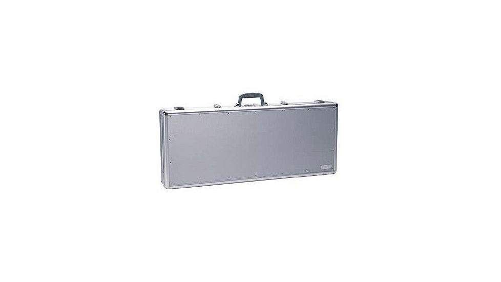 T.Z. Case Take-Down Shotgun Aluminum Case 37x15x4.25, Silver TZ0037SD