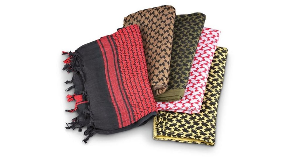 U.S. Spec Tactical Shemagh Scarves, Pack of 5, WSH5PK