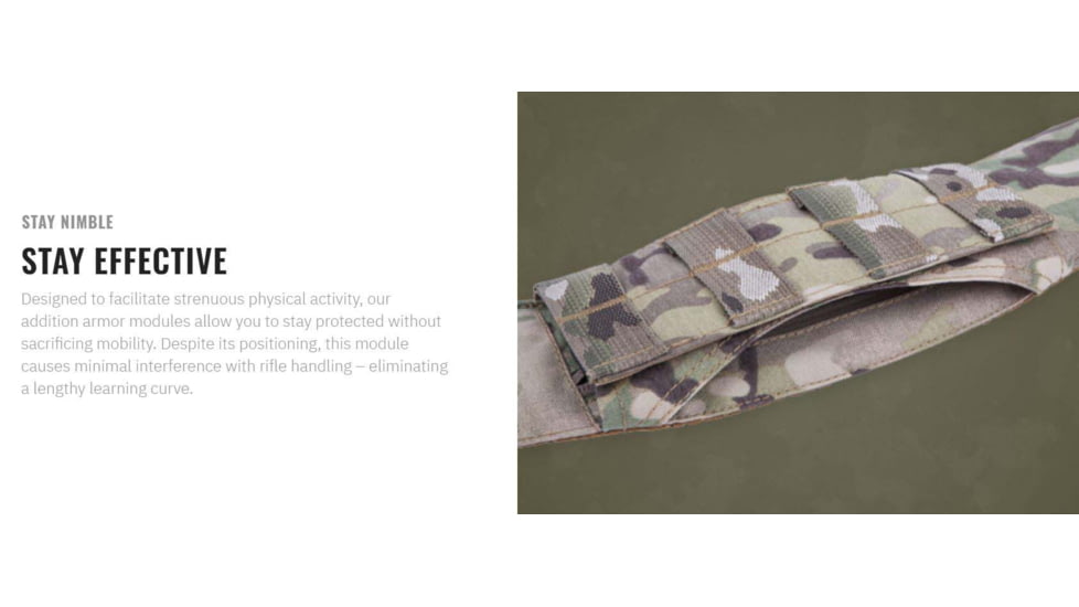 UARM CAM Collarbone Armor Module,Type IIA Threat Level, Multicam, CAMM-SACAM2A