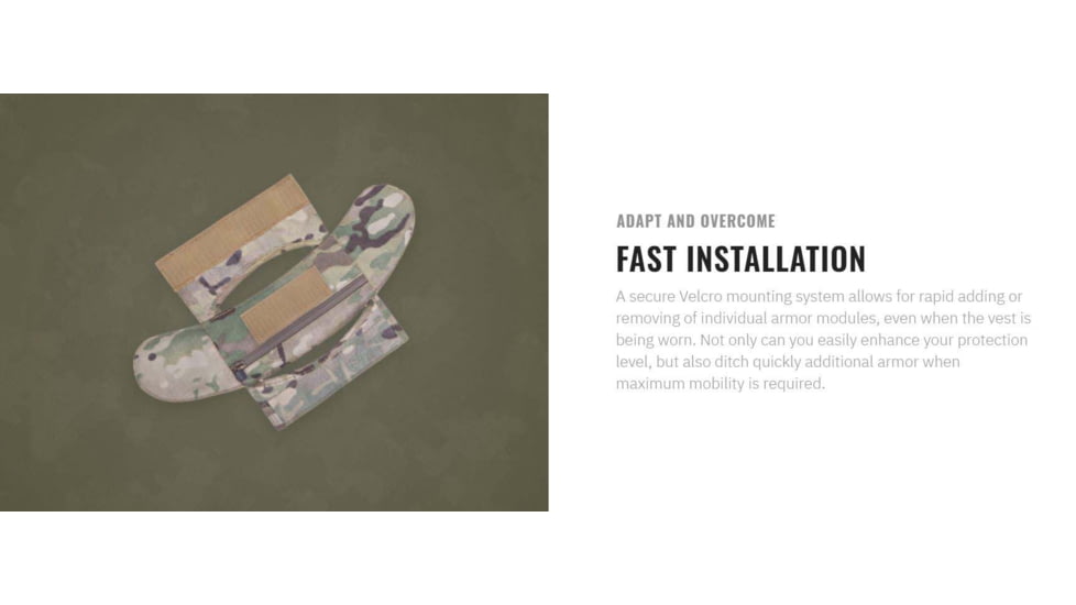 UARM CAM Collarbone Armor Module,Type IIA Threat Level, Multicam, CAMM-SACAM2A