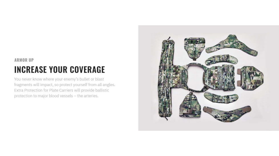 UARM CAM Collarbone Armor Module,Type IIA Threat Level, Multicam, CAMM-SACAM2A
