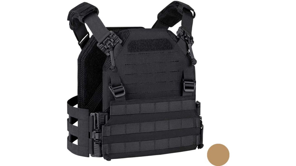 UARM FPC Featherweight Plate Carrier, Pocket Cummerbund, Coyote, S, FPCSC-ACLPCSC