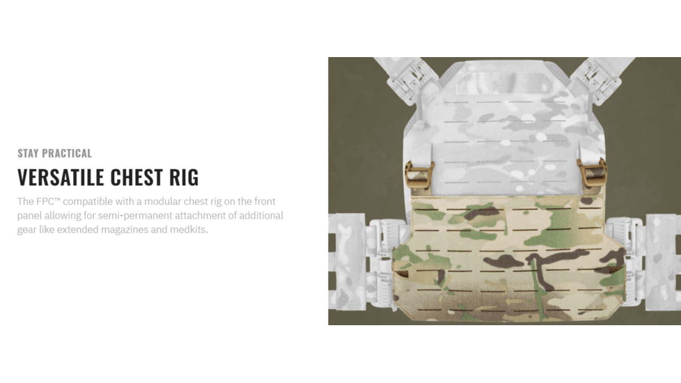 UARM FPC Featherweight Plate Carrier, Pocket Cummerbund, Multicam, S, FPCSM-ACLPCSM