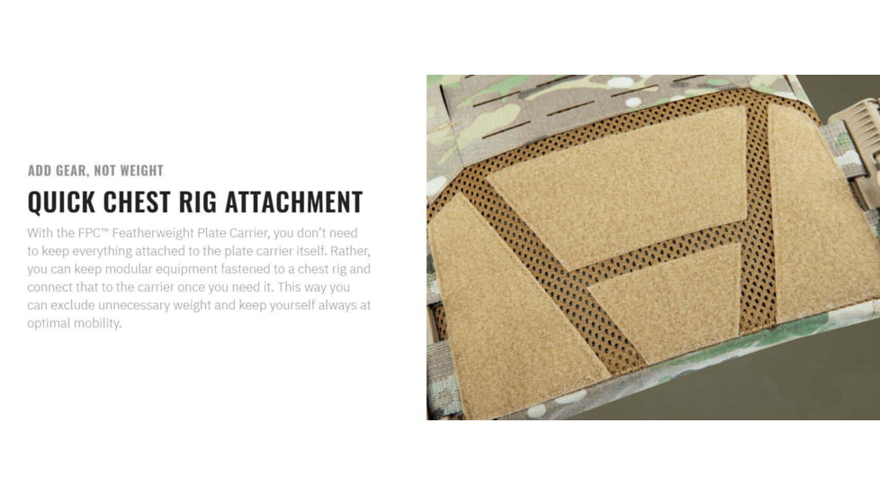 UARM FPC Featherweight Plate Carrier, Pocket Cummerbund, Multicam, S, FPCSM-ACLPCSM