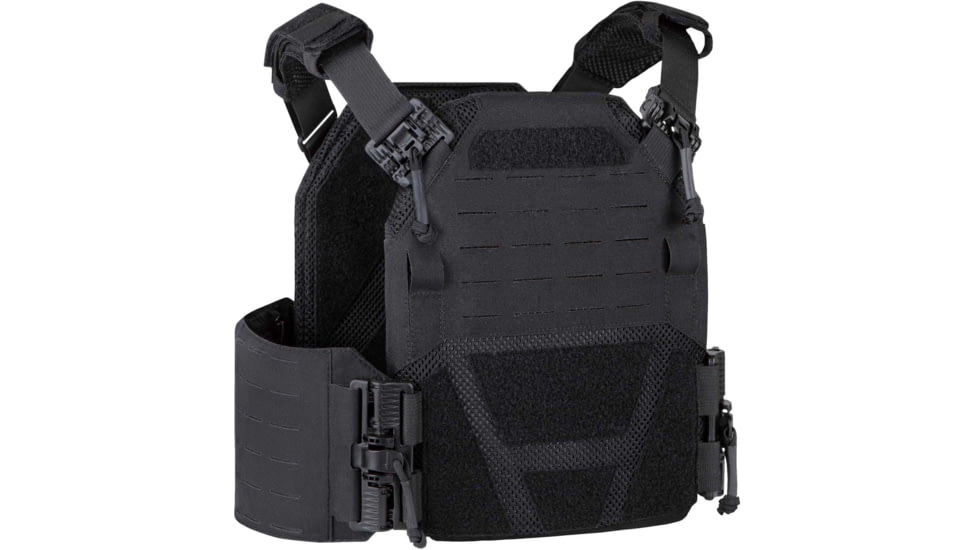 UARM FPC Featherweight Plate Carrier, Skeletal Cummerbund, Black, S, FPCSB-SCFRPCSB