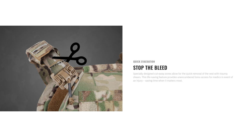 UARM FRPC Fast Response Plate Carrier, Black, Extra Large, FRPCMBF-XL