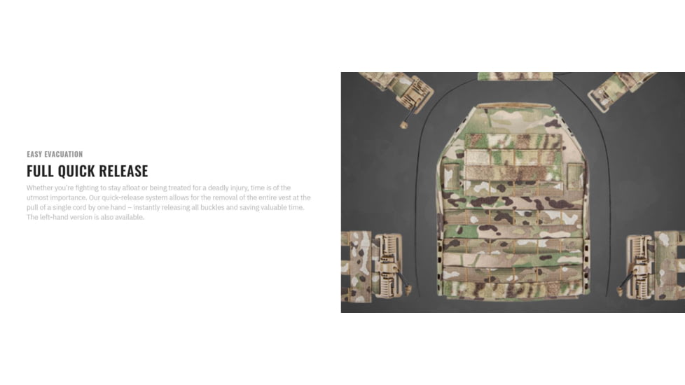 UARM FRPC Fast Response Plate Carrier, Black, Extra Large, FRPCMBF-XL