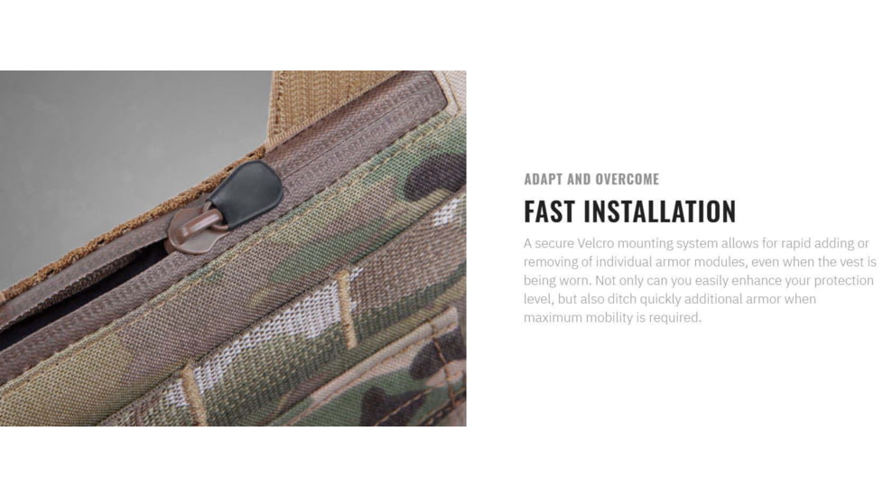 UARM GAM Groin Armor Module, Type IIA Threat Level, Multicam, GAMM-SAGAM2A