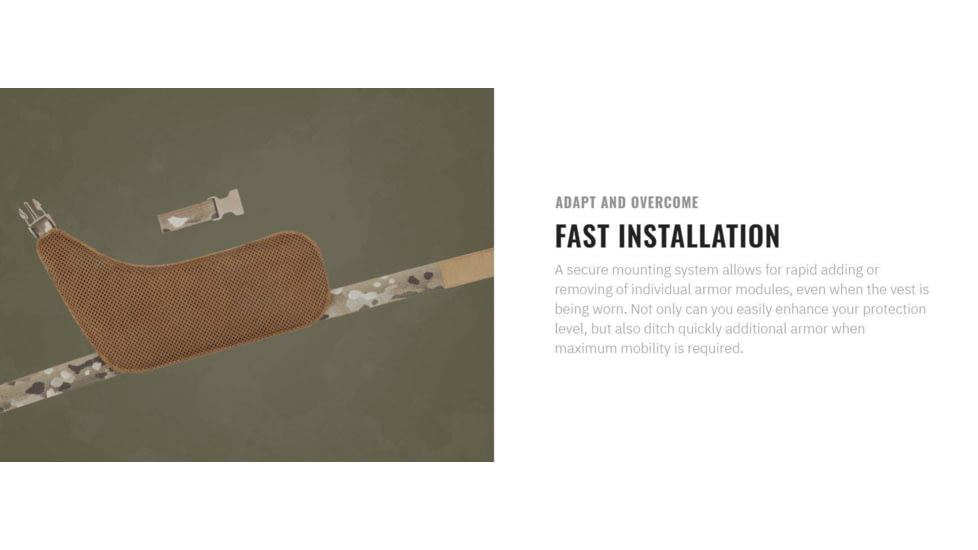 UARM ITAM Inner Thigh Armor Module, Type II Threat Level, Multicam, SAITAM2-ITAMM