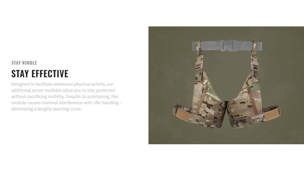 UARM ITAM Inner Thigh Armor Module, Type II Threat Level, Multicam, SAITAM2-ITAMM