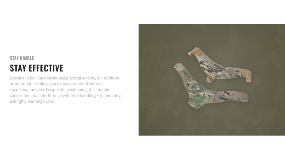 UARM NAM Neck Armor Module, Type IIA Threat Level, Multicam, NAMM-SANAM2A