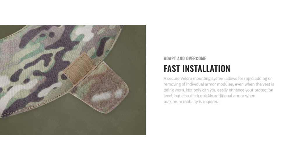 UARM NAM Neck Armor Module, Type IIA Threat Level, Multicam, NAMM-SANAM2A