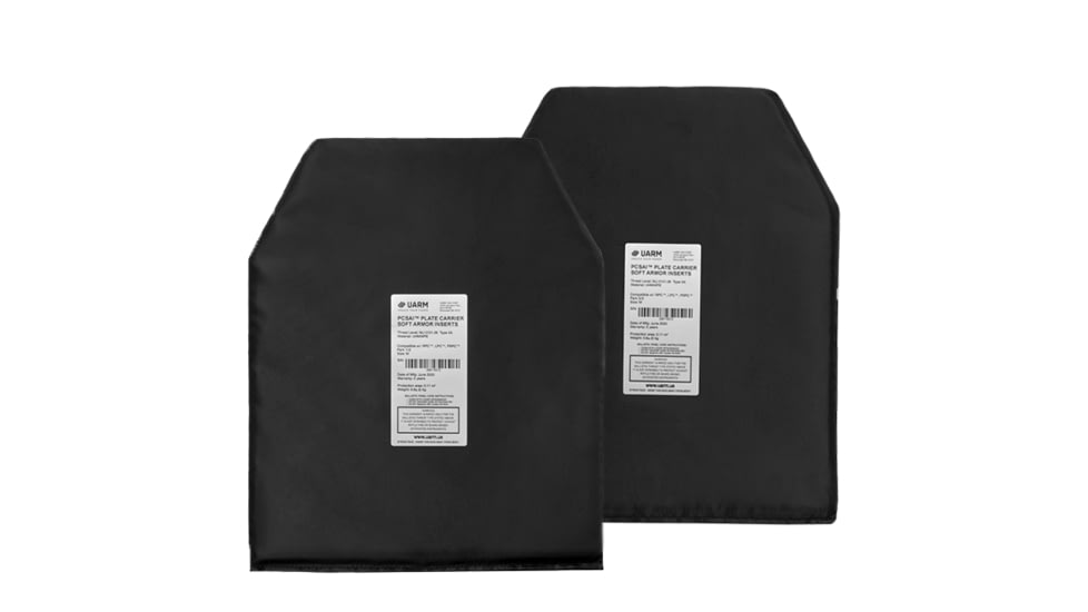UARM PCSAI Threat Level IIA Plate Carrier Soft Armor Inserts, Small, PCSAIS2A