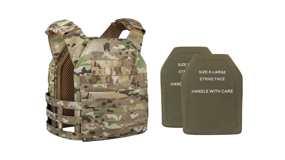 UARM RPC Robust Plate Carrier, Multicam, Extra Large, w/ 2 SA3U Level III+ UHMWPE SAPI Armor Plates