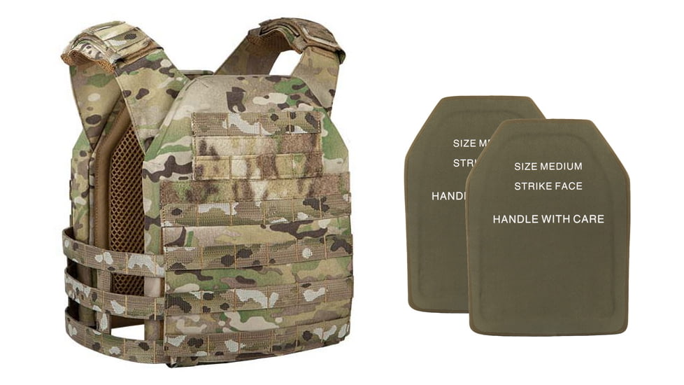UARM RPC Robust Plate Carrier, Multicam, Medium, w/ 2 SA3U Level III+ UHMWPE SAPI Armor Plates
