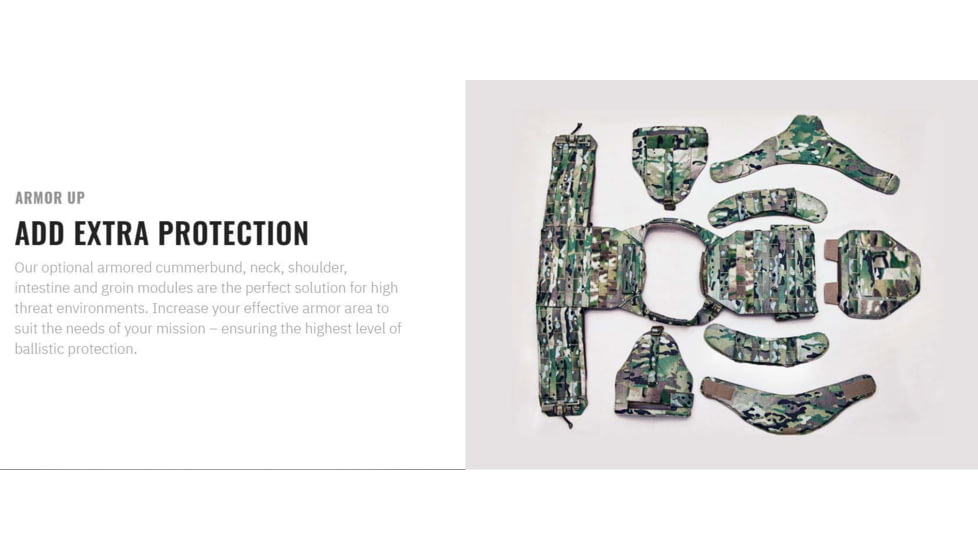 UARM RPC Robust Plate Carrier, Skeletal Cummerbund, Multicam, S, RPCSM-SCRPCSM