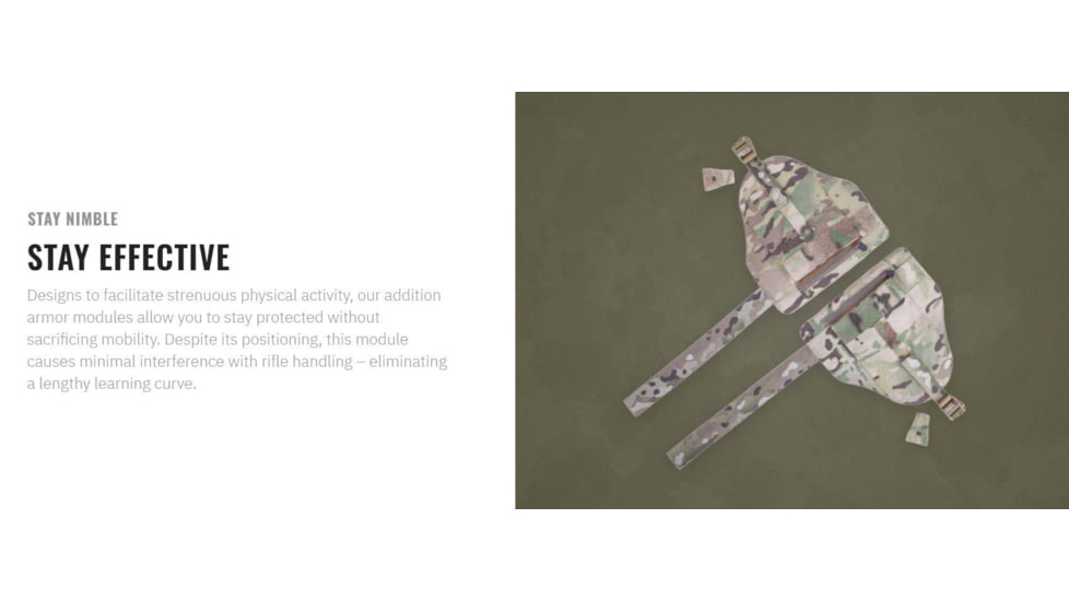 UARM SBAM Shoulder and Biceps Armor Module, Type IIA Threat Level, Multicam, SASBAM2A-SBAMM