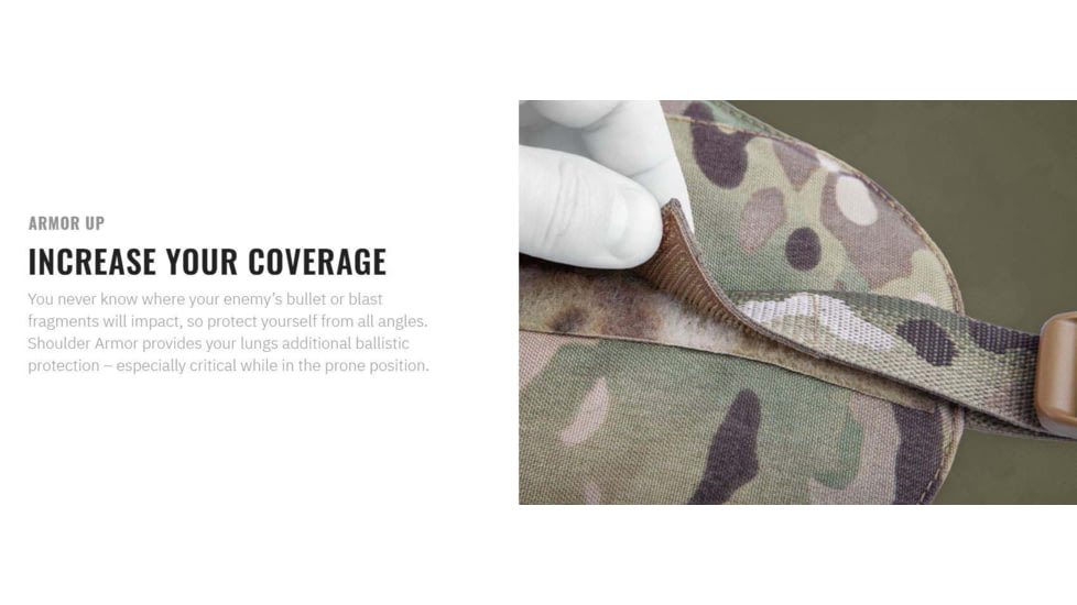 UARM SBAM Shoulder and Biceps Armor Module, Type IIA Threat Level, Multicam, SASBAM2A-SBAMM