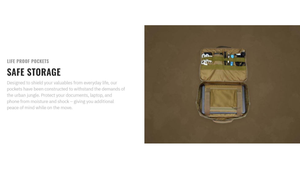 UARM TLB Tactical Laptop Bag, Coyote, TLBC