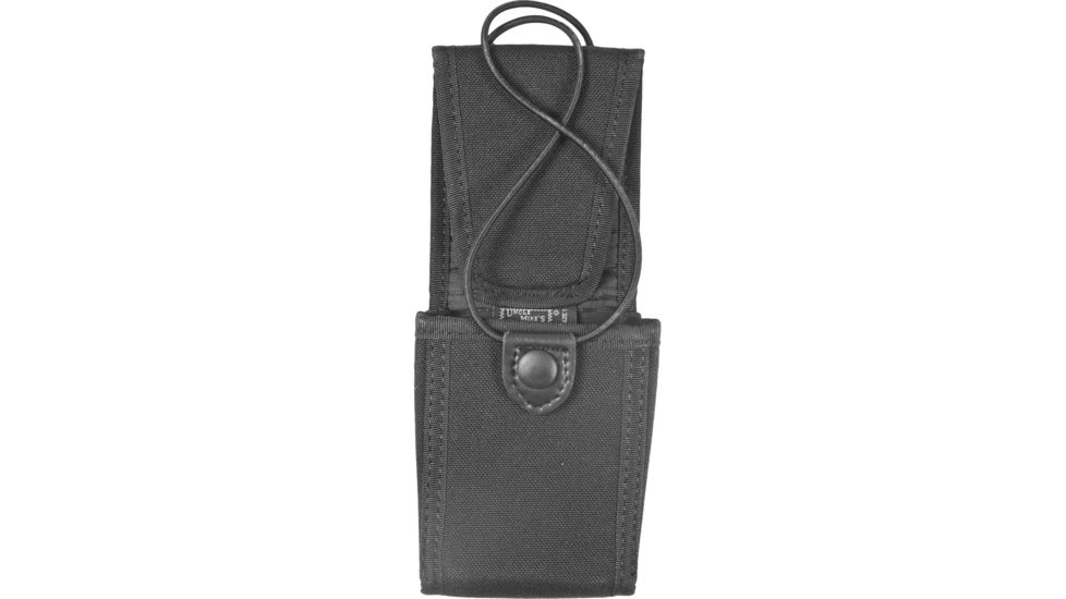 Uncle Mike's Laminated Radio Case, 1.375x2.75x3.375in for Motorola MTX - Swivel Belt Loop, Kodra Black 8898-4