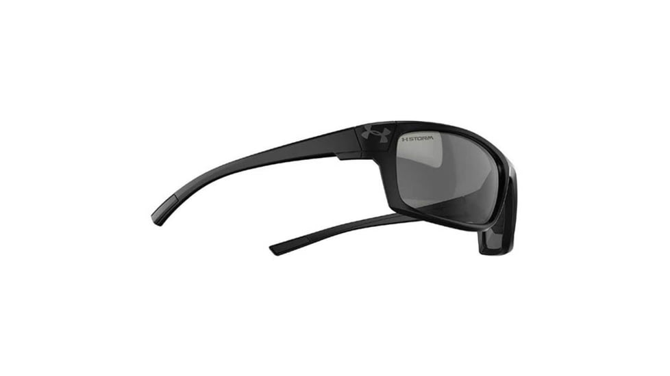 Under Armour Keepz Storm,Shiny Black w/Black Rubber,Gray Polarized Len, U8630062-000008
