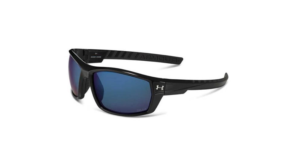 Under Armour Ranger Storm,Black w/Black Rubber,Gray Polarized, Blue ML, U8630061-000068