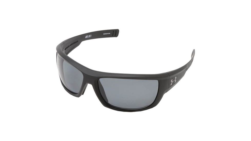 Under Armour Rumble Storm, Black w/Black Rubber, Gray Polarized Lens, U8630032-010108