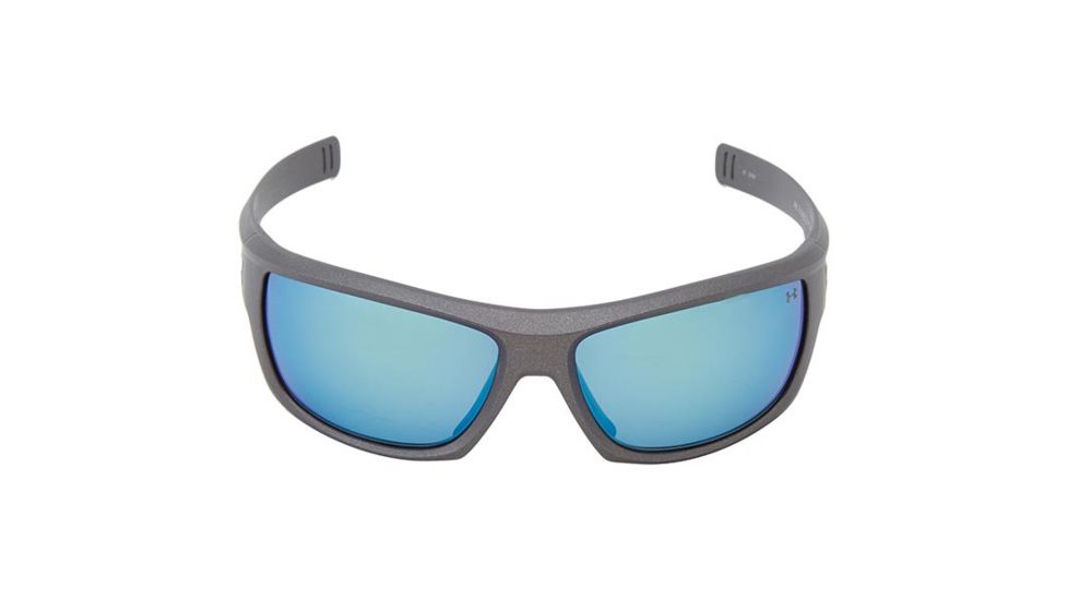 Under Armour Rumble Storm,Carbon w/Black Rubber,Gray Polarized w/Green, U8630032-060188