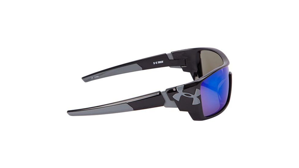 Under Armour Trick, Black, w/Charcoal Gray Hinge/Tip, Gray w/Blue ML, U8600063-000961