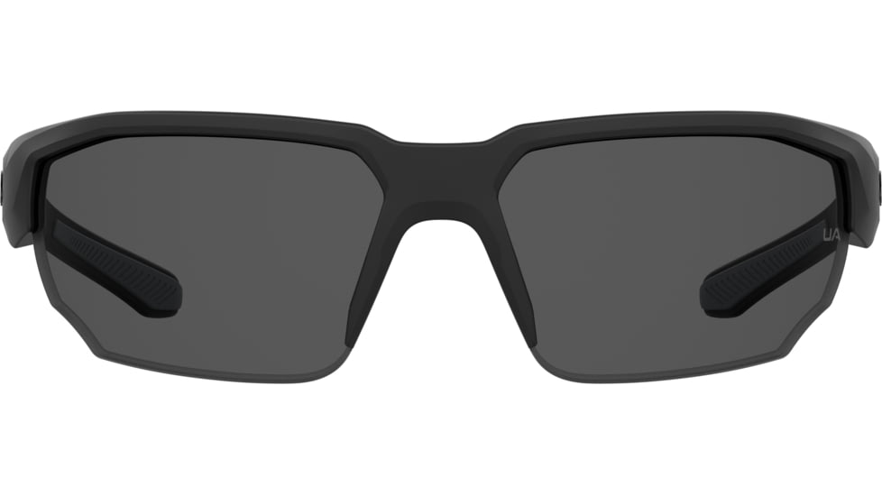 Under Armour Blitzing Sunglasses with Matte Black Frame and Grey Polarized Lens, Medium, UA0012S 003-M9