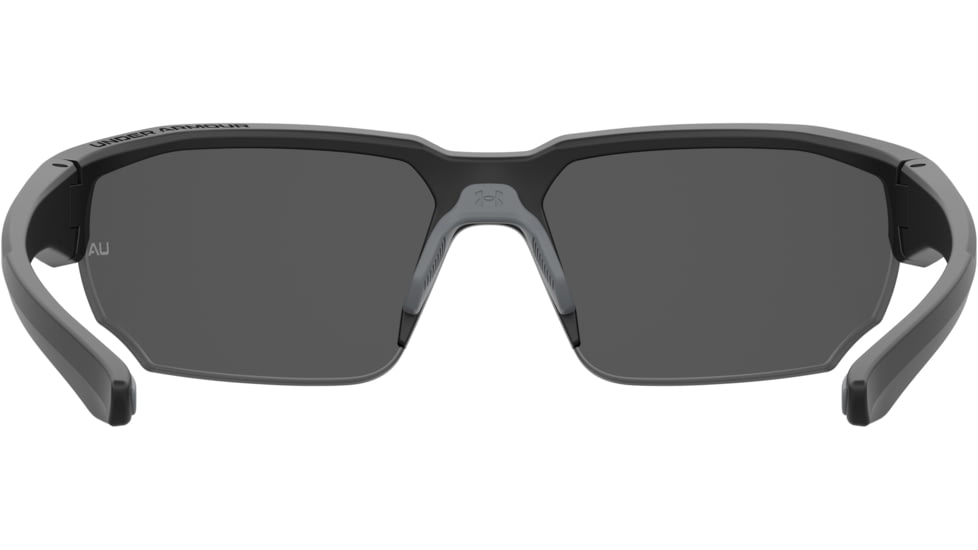 Under Armour Blitzing Sunglasses with Matte Black Frame and Grey Polarized Lens, Medium, UA0012S 003-M9